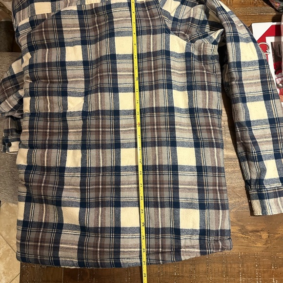 LL Bean scotch plaid shirt Sherpa lined. - Picture 11 of 12